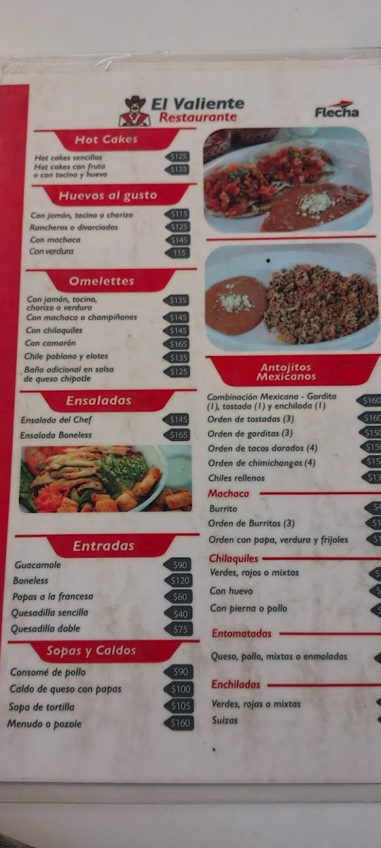 Restaurante El Valiente Menu - Image 2