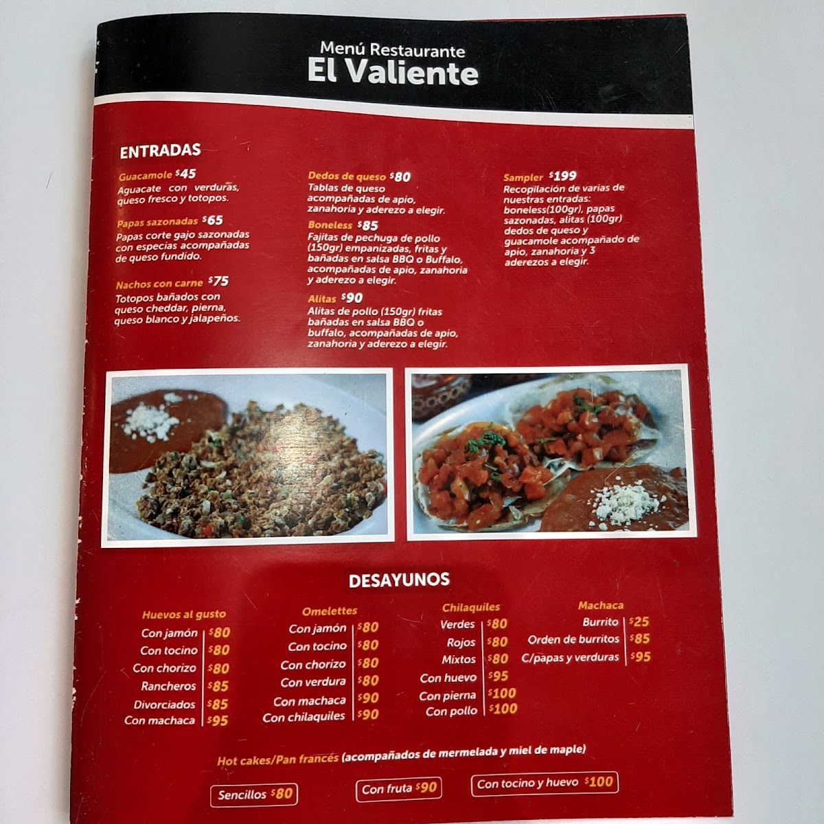 Restaurante El Valiente Menu - Image 5